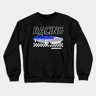 Racing Is A State Of Mind Fast Checkered Flag Street Car Racer Crewneck Sweatshirt
